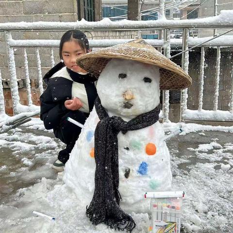 97班寒假实践活动之堆雪人