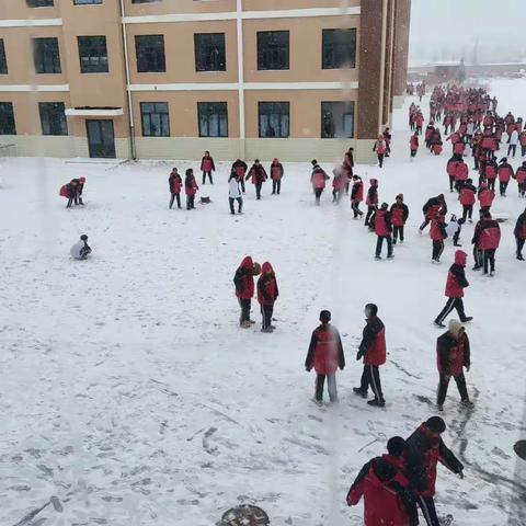 雪天路滑，注意安全——行别营第一中学宣