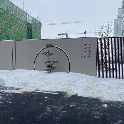 汗水消融坚冰雪，暖心清路保出行——六号院物业服务中心清理积雪在行动