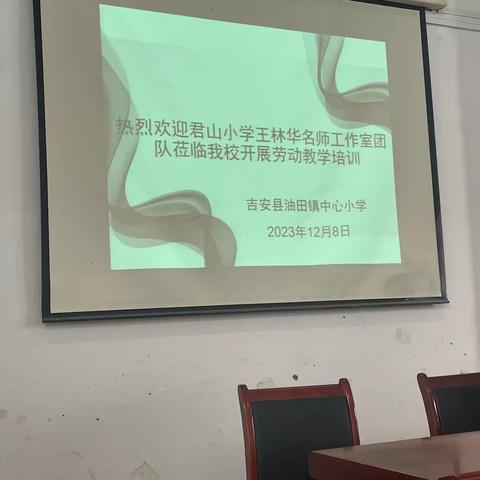 君山小学王林华名师工作室团队莅临我校开展劳动教学培训