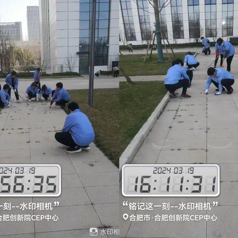 清除杂草 美化园区环境——新华物业人在行动！