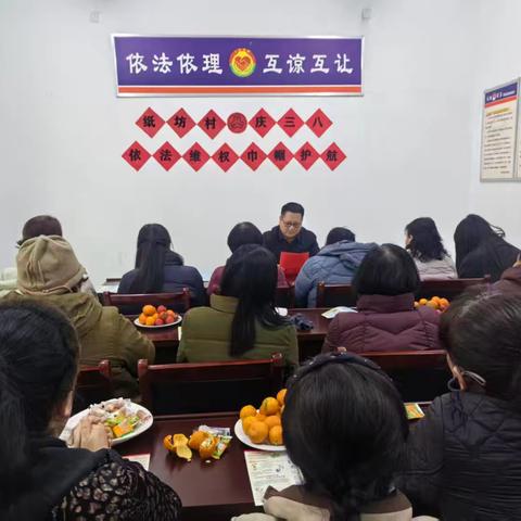 纸坊村召开庆三八“依法维权 巾帼护航”座谈会