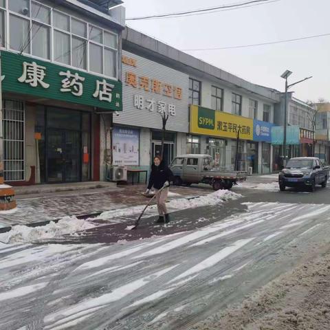 大王庄镇:清雪除冰保畅通