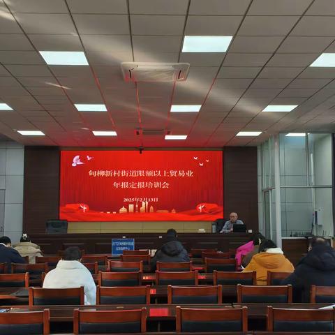 甸柳新村街道限额以上贸易业年报定报培训会