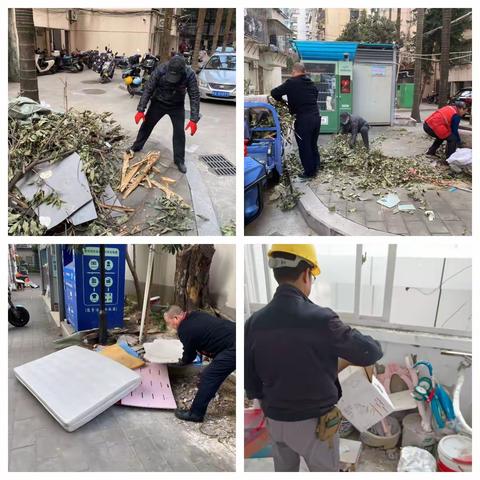 茶园街道环南社区开展新春爱国卫生活动