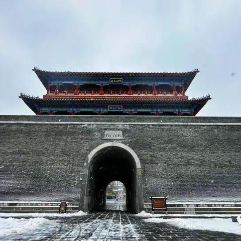 青州古城美丽雪景，啊~