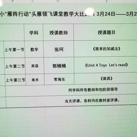 教研新视界，共筑教育梦 ——城关四小教育集团“雁阵行动”数学组听评研活动