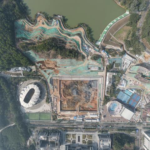 深圳市香港中文大学（深圳）医学院项目地基基础工程II标高处作业、临边防护、扬尘治理安全专项大检查