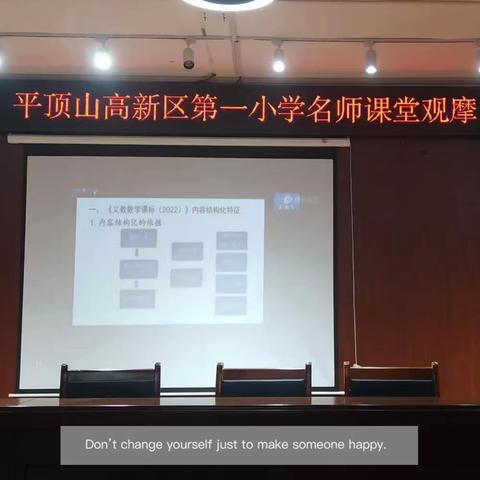 绽放名师华彩，促进高效课堂——高新区第一小学数学组名师课堂观摩活动