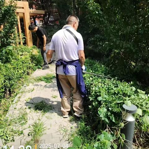 精心修剪 扮靓园区