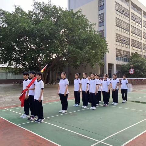 海口华健幼师职业学校————“2023年下学期第六周早会”