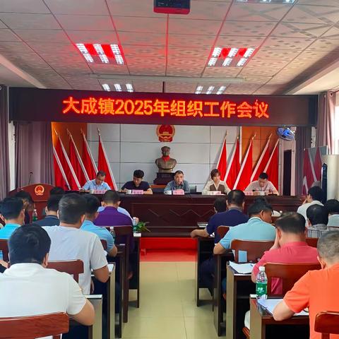 凝心聚力担使命 砥砺奋进谱新篇——大成镇召开2025年组织工作会议