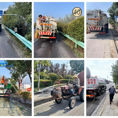 郾城区公路事业发展中心路域环境提升年活动之抗旱保绿