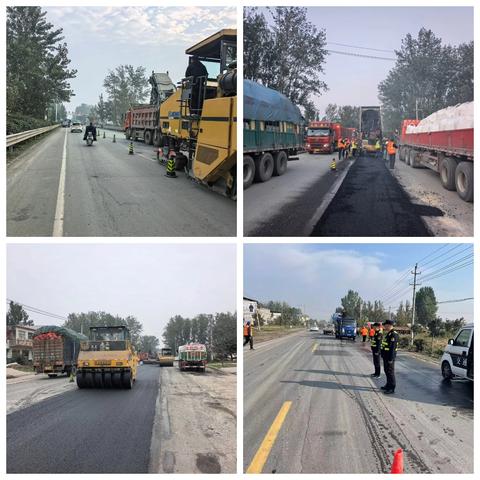 郾城区公路事业发展中心：闻“汛”而动 迅速开展水毁路面抢修工作