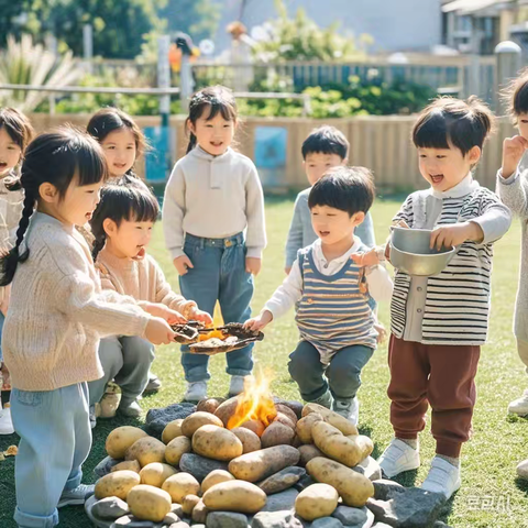 古城镇中心幼儿园中班“土豆红薯的奇妙之旅——火之舞”活动纪实