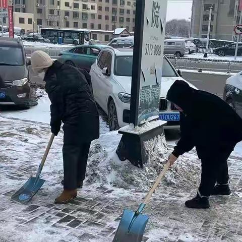 12月30日长春街道尚品社区除雪行动