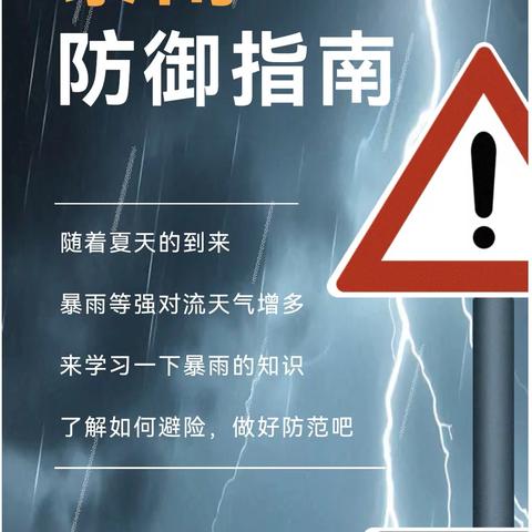 【平安校园】溁波完小防范雷电暴雨极端天气知识宣传