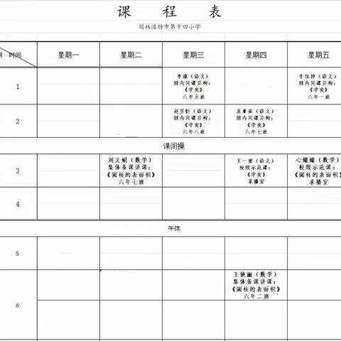 并蒂花开展鲜妍、异彩纷呈妙课堂——锡林浩特市第十四小学六年级组同课异构教研活动