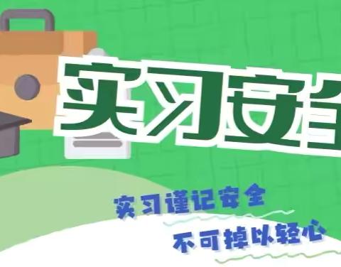 【安全为基，梦想为帆】——海南省民族技工学校岗位实习安全注意事项提示
