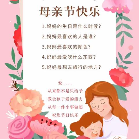 母亲节，我对妈妈了解有多少？