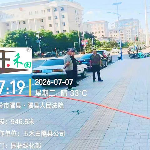 【山西隰县玉禾田】战高温精养护 护绿意除隐患