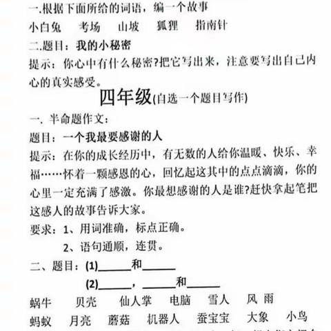 “文采飞扬，笔墨生香” 七排小学2023庆祝元旦作文竞赛活动简记