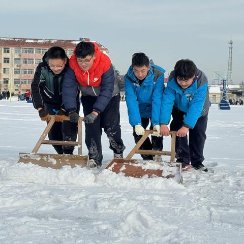 邂逅雪花 童趣校园——潮水中学“堆雪人”活动