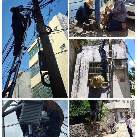 2025年长德村党总支解决美新、雨苍、大效、富屋四个村组路灯安装、水管爆裂维修等问题