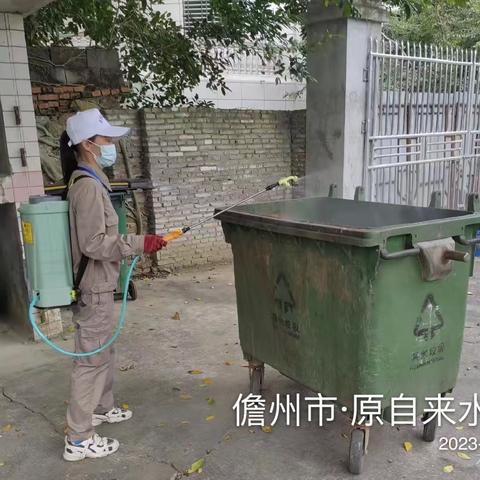 那大镇大同社区居委会开展加强防蚊灭蚊预防登革热活动