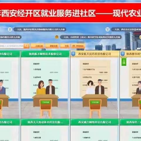 经开区春风行动系列网络会六：现代农业社区专场网络招聘会园满成功