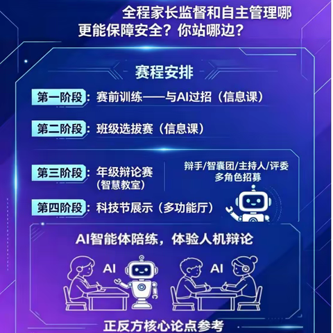 智辩 AI 思潮，思辨收获成长 | 七年级互联网安全与人工智能辩论赛圆满落幕 ‍ ‍