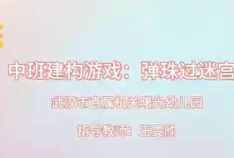 中班《弹珠走迷宫》