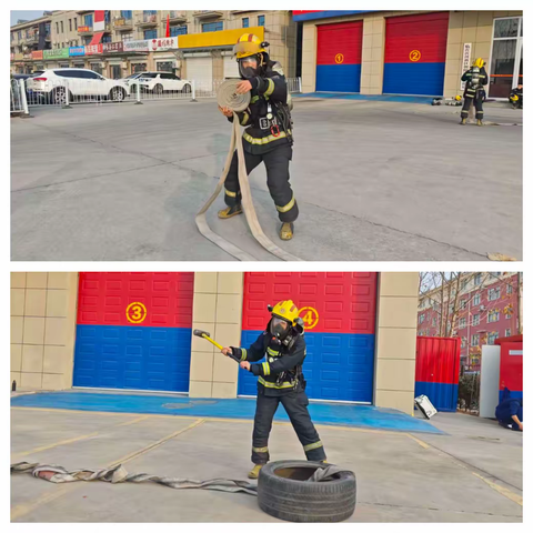 【临沂支队】沂河新区大队组织开展空气呼吸器耗气测试及余气延长训练