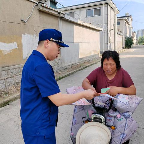 【临沂支队】沂河新区大队开展消防宣传“进农村”活动