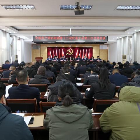 中国共产党站街镇第十二次代表大会第三次会议胜利召开