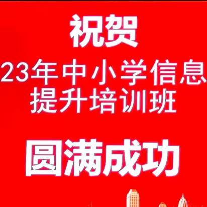 山不让尘，川不辞盈，研以笃行——兴业县2023年中小学信息技术能力提升培训班结业总结