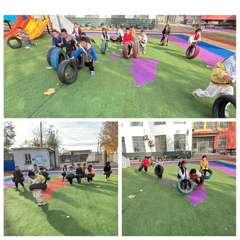 轮胎探索记——三十里铺镇中心幼儿园中一班自主游戏