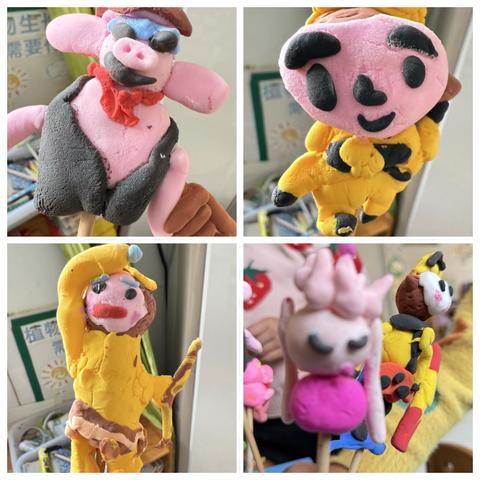 师徒四人 ——三十里铺镇中心幼儿园艺术领域彩泥活动