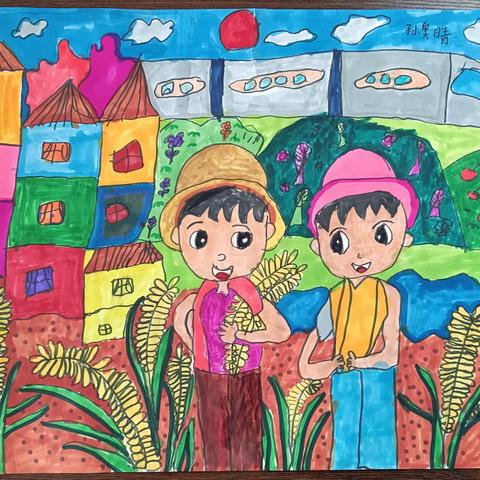 “爱家乡”主题美术作品展（五年级）