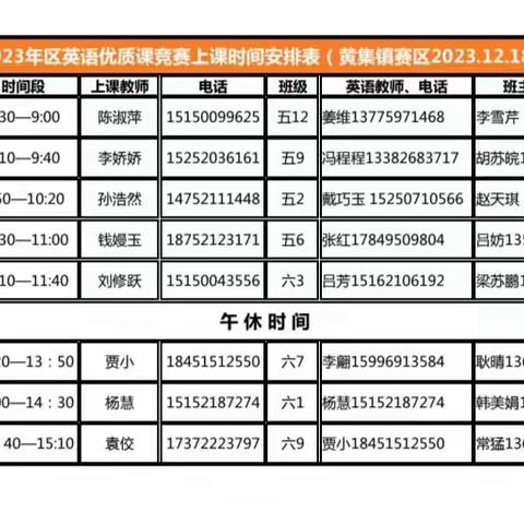 赛课促成长，众行方致远——铜山区黄集实验小学开展英语优质课比赛活动