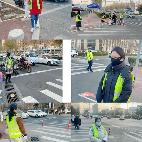 ‍         冬日暖阳下的守—— ‍          二.五班家长执勤风采 ‍ ‍ ‍