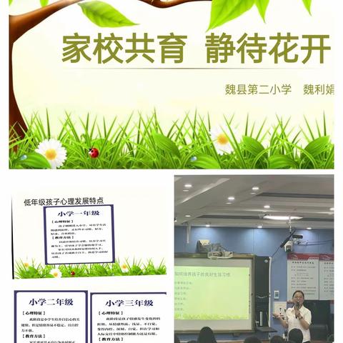 家校共育 静待花开                            ——魏县第二小学家长会