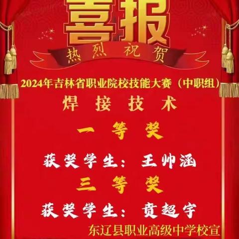 喜报佳音传四方 职教荣誉展辉煌—东辽职高师生荣获省级多项大奖、优秀学子顺利升入本科！！