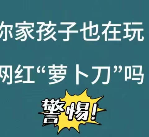 安江一完小提醒您——关注“萝卜刀”隐患 禁止带入校园