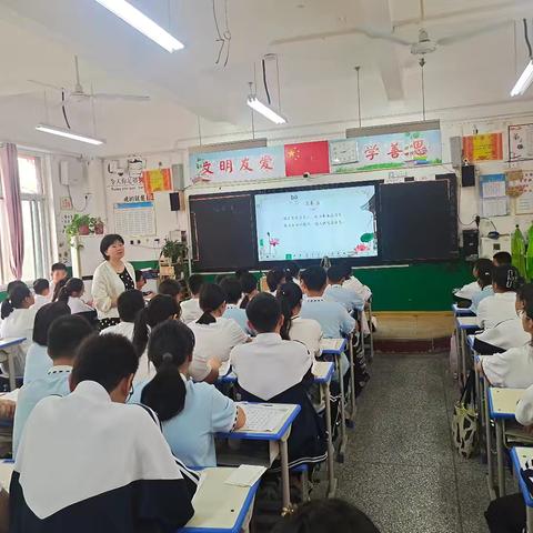 项城市莲溪初级中学教育集团七年级语文开展第13次听评课活动