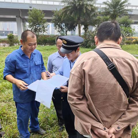 海口市生态环境局开展南海幸福汇神来湖及自建污水处理设施现场检查