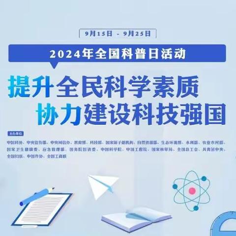 2024年全国科普日：提升全民科学素质 协力建设科技强国