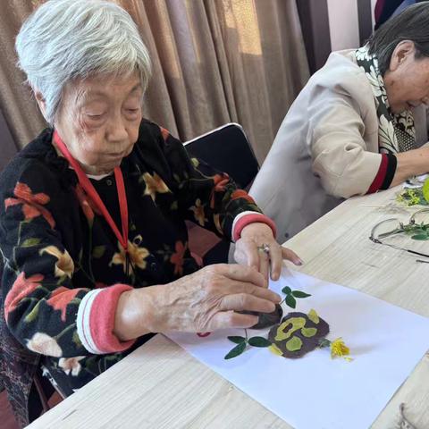 什川颐养中心：树叶画丰富老人生活