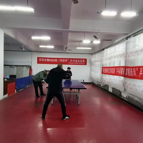 林南仓镇2023年“和谐杯”乒乓球友谊赛：“乒乓赛精彩，文明展新风”乒乓球健身活动