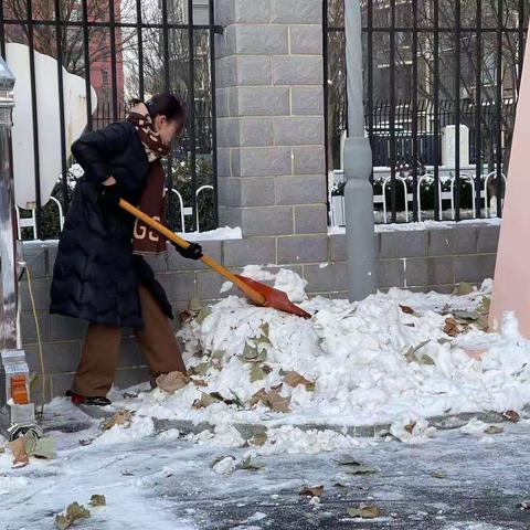 以锹作笔，书写大爱——南湖小学护卫学生安全除雪行动